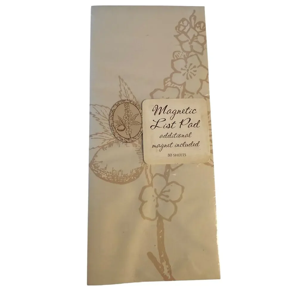 Noteworthy & DGI Floral and Carrot Bunny Magnetic Notepads 80 Sheets